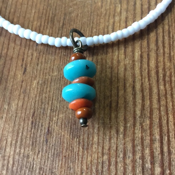 Beaded Pendant Ladies Necklace, Beaded Pendant Necklace, Ladies Necklace - Picture 8 of 10